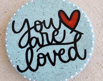 You Are Loved Polymer Clay Magnet