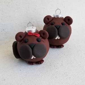 Beaver Mini Christmas Ornaments image 1