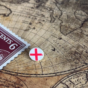 England Flag Map pin - Flags Push Pin for wooden world map  - English Flag Map pin - Enjoy the wood - missing map pin