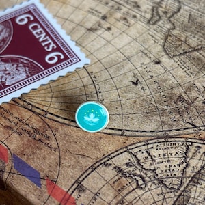 Macau flag Map pin - Flags Push Pin for wooden world map pin - Macau Map pin - Enjoy the wood - missing map pin