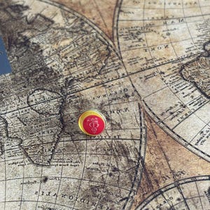 Kos flag map pin- Greece -Flags Push Pin for wooden world map  map pin Enjoy the wood - missing map pin