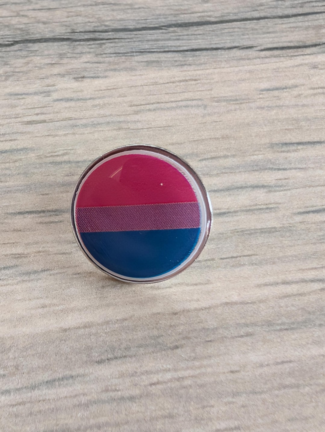 Bisexual Flag Pin - Pride Week - 18mm Resin Lapel Badge - LGBTQ+ ...