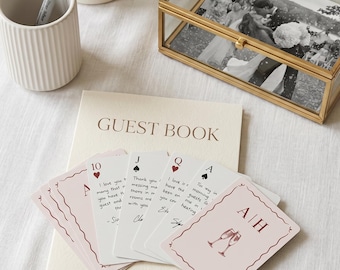Custom Wedding Playing Cards Wedding Guest Book Alternative - Personalized Wedding Favors Deck of Cards