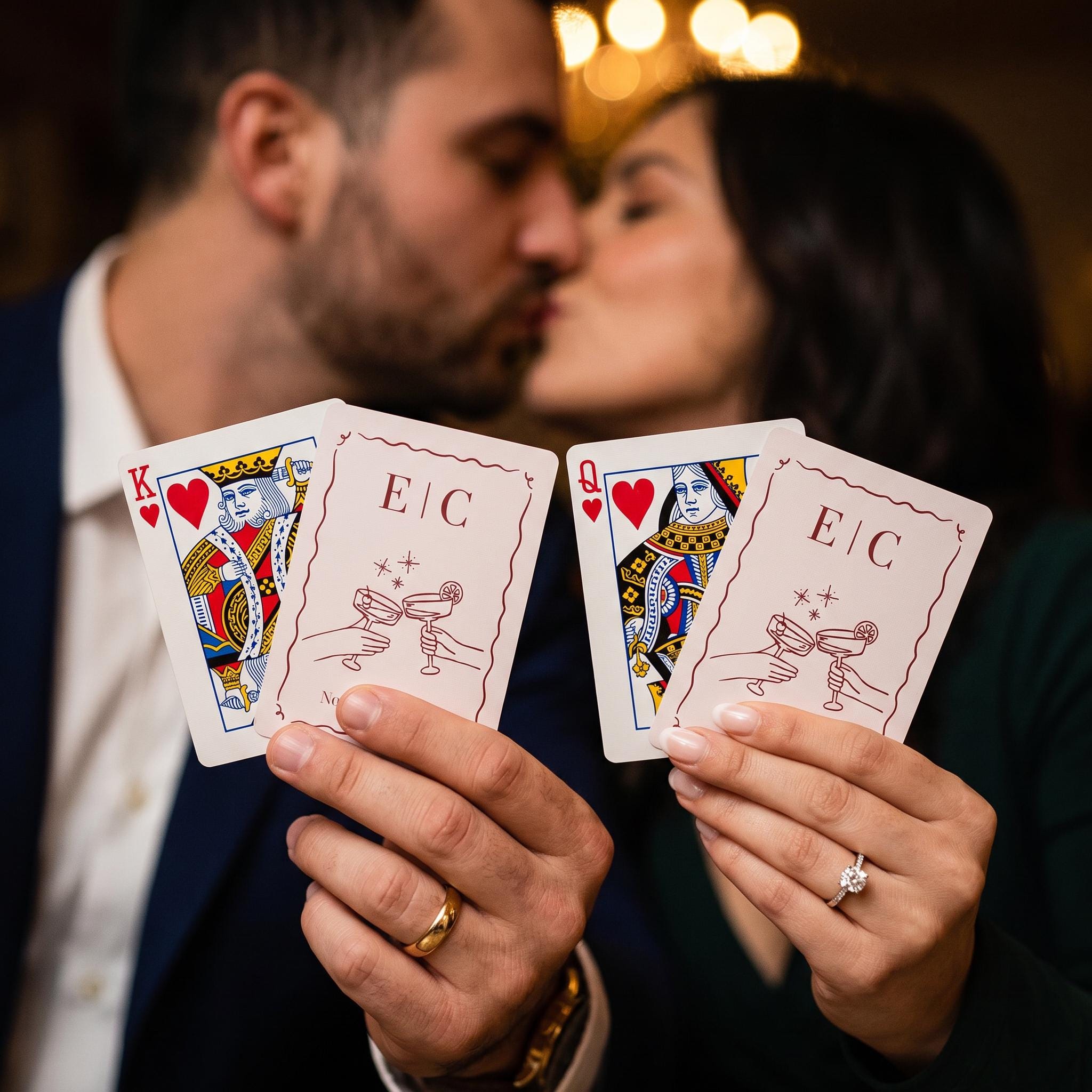 Custom Wedding Playing Cards Wedding Guest Book Alternative ...