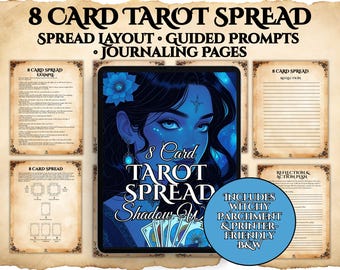 Shadow Work Tarot Spread: Printable Grimoire Journal (PDF Download)