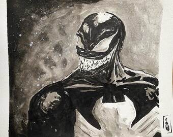Venom Drawing Etsy Venom Drawing Etsy