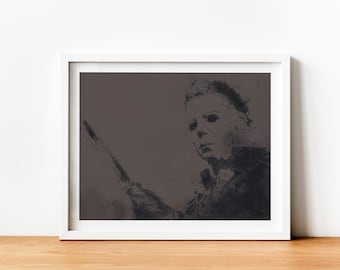 Michael Halloween Horror Nerd Art Print