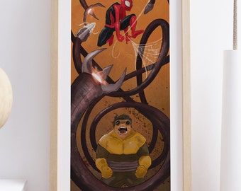 Spider-man & Doc. Ock 14x25 Nerdy Print
