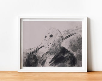 Jason Voorhees Horror Print