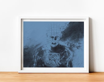 Pinhead Horror Nerd Art Print