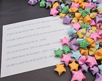 25 Reach for the Stars Origami Wishing Stars READY TO SHIP