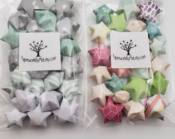 25 Teachers Origami Wishing Stars READY TO SHIP