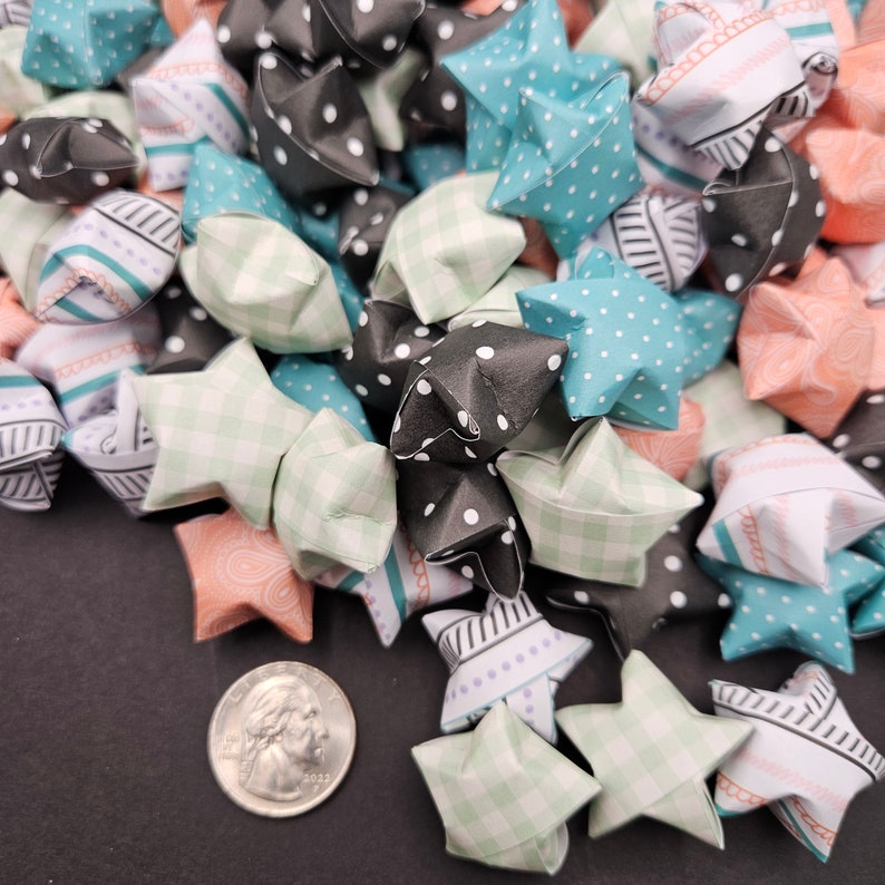 50 Teach from the Heart Origami Wishing Stars READY TO SHIP image 1