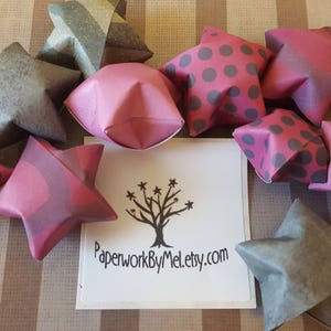 Bundle of 10 Sample Packs of Origami Wishing Stars with Quotes Inside MADE TO ORDER image 6