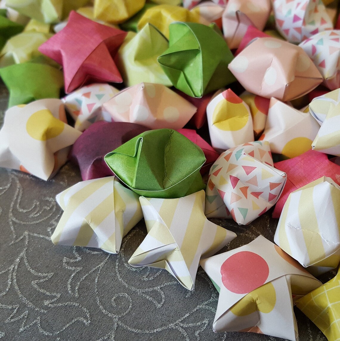 25 Reach for the Stars Origami Wishing Stars READY TO SHIP Etsy