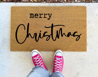 Merry Christmas Holiday Welcome Doormat