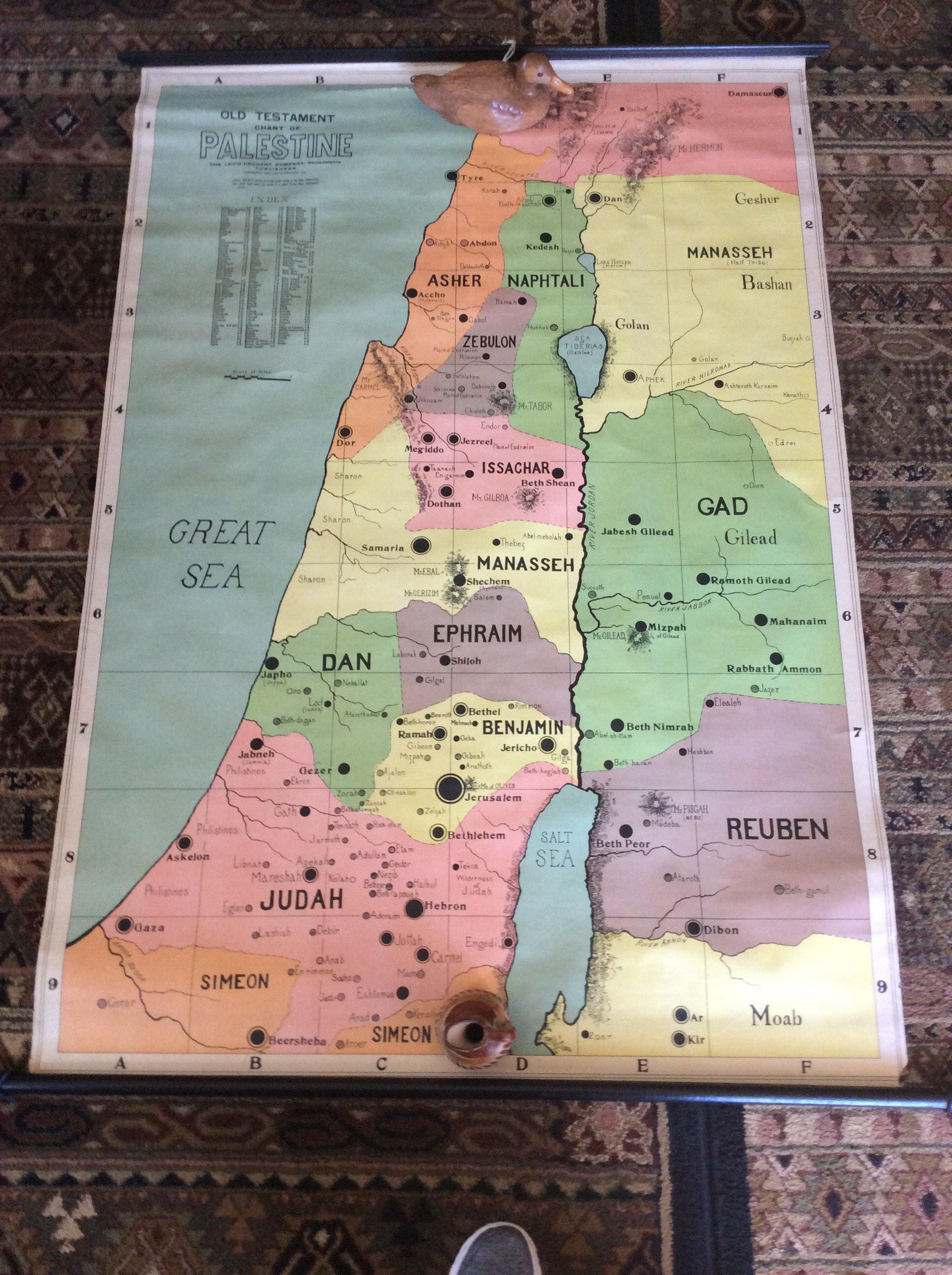 Vintage Wall Map Biblical Old Testament - Il Fullxfull.1193881786 6dg3