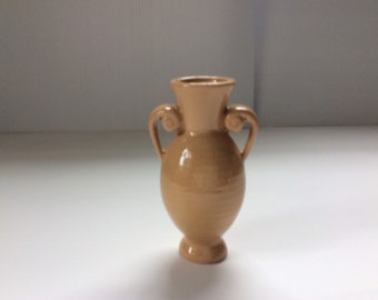 Vintage Small Yellow Vase Hand Thrown