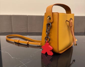 Llavero Meeple impreso en 3D: colgante para bolso de juego de mesa, colores personalizados