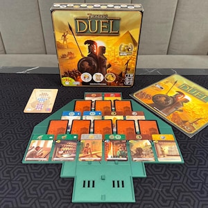 7 Wonders Duel Card Holder | Setup Organizer for Ages I, II, III | 3D Printed Game Accessory