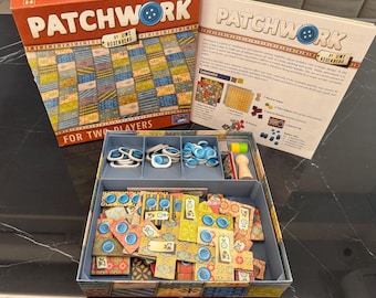 Insertion personnalisée imprimée en 3D pour patchwork - Plateau de rangement pour le jeu