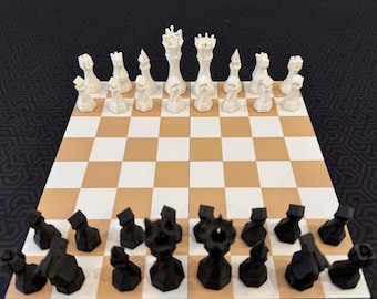 3D Printed Modular Chess Set: Compact Game with Storage