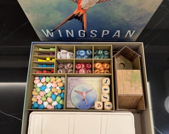 Wingspan Tokens and Eggs Organizer – Base Game Box Compatible