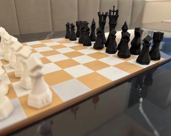 3D-Printed Chess Pieces – Custom Chess Set, Board Game Replacement, Modern & Classic Design