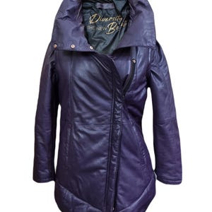 Women’s Purple Lambskin Leather Jacket