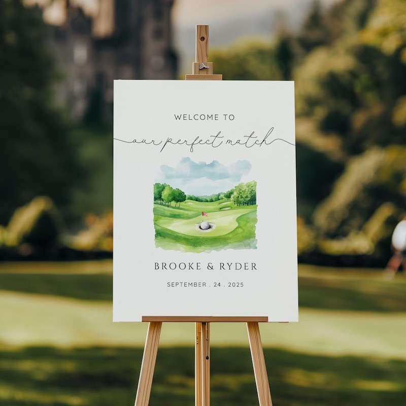 Digital Signz Golf Wedding Sign Digital - Etsy