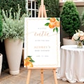 Little Cutie Baby Shower Sign, Orange Citrus Welcome Banner, Editable in Canva (Digital Download) product logo