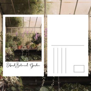 Cartolina del Giardino Botanico di Oxford – Fotografia di viaggio – Cartolina stampata A6 – Regalo per gli amanti della natura – Souvenir del giardino del Regno Unito
