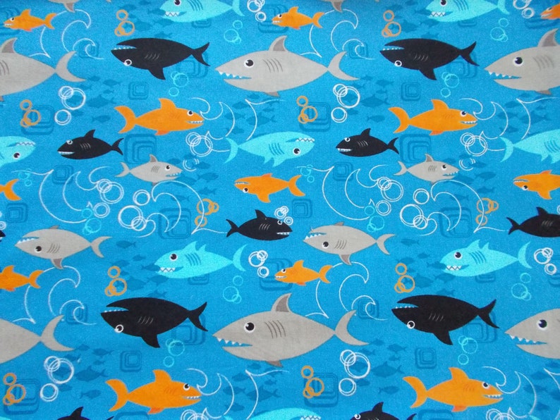 Shark Childrens or Travel Pillow Case