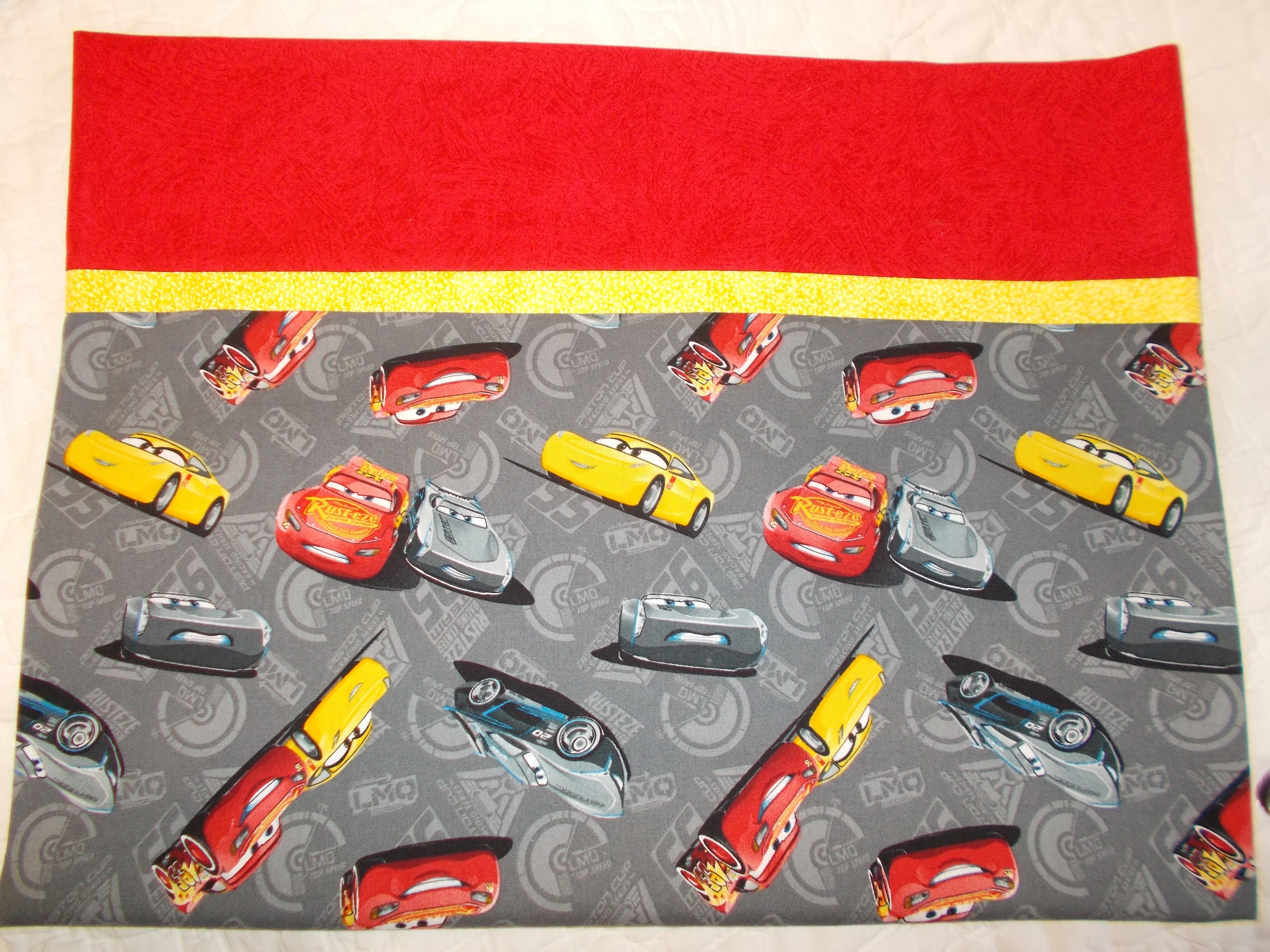 Disney Cars 3 Full Size Pillow Case/Standard Size Etsy