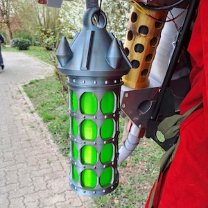 Martian Priesthood Containment Canister Prop | Glowing Sci-Fi Cosplay Add-On | Custom LED Version Available