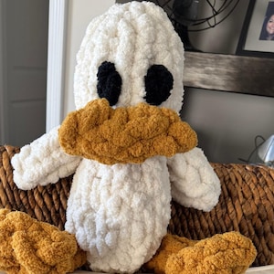 Handmade Duck with Chunky Yarn