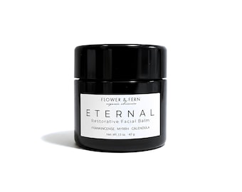 Frankincense Tallow Face Balm | Eternal Restorative Facial Balm with Myrrh, Calendula, Rosehip + Pearl