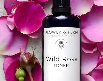 Organic Rose Face Toner Hydrosol | Wild Rose Elixir