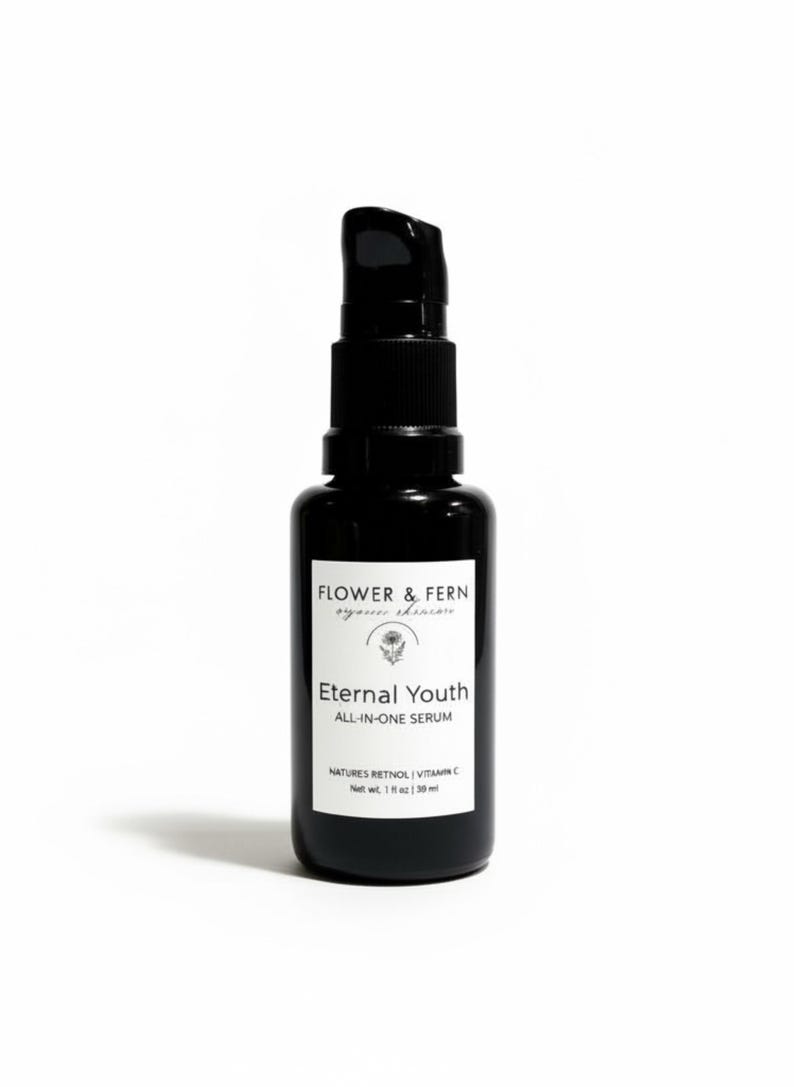 Organic All-in-One Anti-Aging Serum | Nature’s Retinol + Vitamin C | Eternal Youth bild 1
