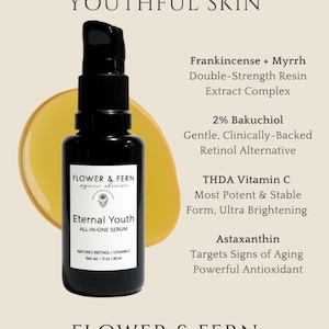 Organic All-in-One Anti-Aging Serum | Nature’s Retinol + Vitamin C | Eternal Youth bild 3