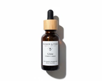 Organic Vitamin C Face Serum: Brightening Glow Serum for Sensitive & Acne-Prone Skin