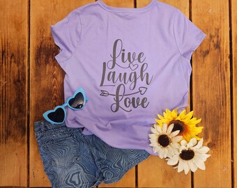 Live Laugh Love Personalized T-Shirt