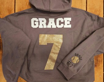 Custom Softball Sweatshirt – Personalized Name & Number