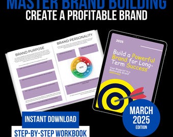 Brand Building Mastery Workbook | Craft a Profitable Brand Strategy | Small Business Brand Workbook, Digital Business Brand Planning