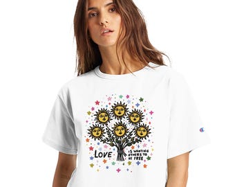 Love is Wanting - Women's Cropped Heritage Crewneck T-Shirt | Champion T453W