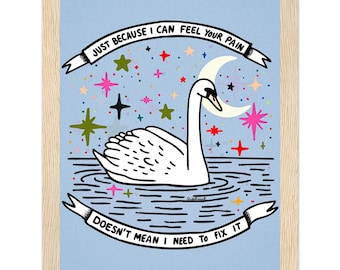 Just Because I Can Feel - Classic Semi-Glossy Paper Wooden Framed Poster