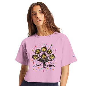 Love is Wanting - Women&#39;s Cropped Heritage Crewneck T-Shirt | Champion T453W