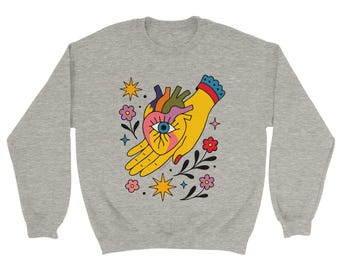 Heart n Hand - Classic Unisex Crewneck Sweatshirt | Gildan® 18000