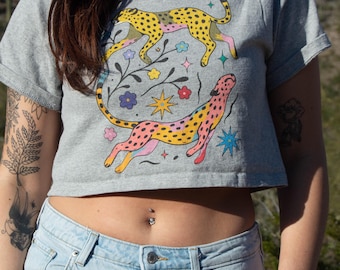 Cheetahs - Women's Cropped Heritage Crewneck T-Shirt | Champion T453W