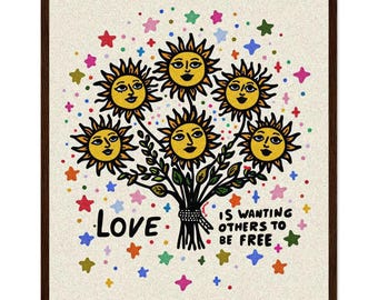 Love is Wanting - Premium Semi-Glossy Paper Wooden Framed Poster